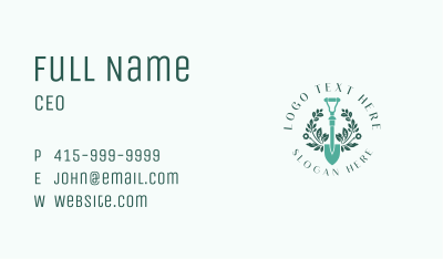 Floral Plant Landscaping Business Card Image Preview