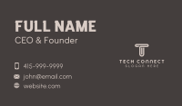 Startup Agency Letter T Business Card Image Preview