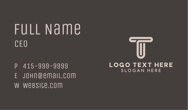 Startup Agency Letter T Business Card Design Image Preview