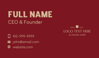 Elegant Organic Wordmark Business Card Design