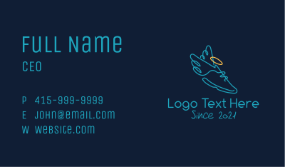 Halo Wings Sneakers Business Card