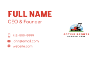 Lawn Mower Yard Grass Business Card Design