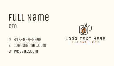 Coffee Bean Drink Business Card Image Preview