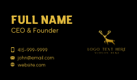 Gold Deer Antler Business Card Image Preview