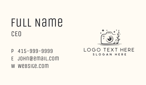 Camera Creative Media Business Card Design Image Preview