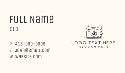 Camera Creative Media Business Card Image Preview