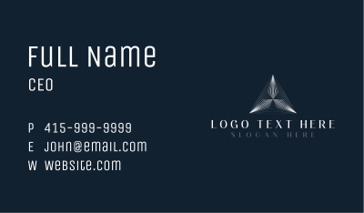Luxury Deluxe Triangle Business Card Image Preview