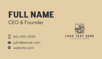 Pick Axe Carpentry Business Card Design