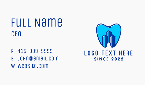 Dental Tooth Clinic Building Business Card Design Image Preview