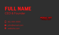 Blood Drip Wordmark Business Card Image Preview