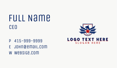 Eagle Aviation  Business Card Image Preview