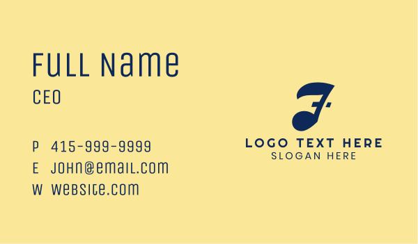 Music Note Sound Business Card Design Image Preview