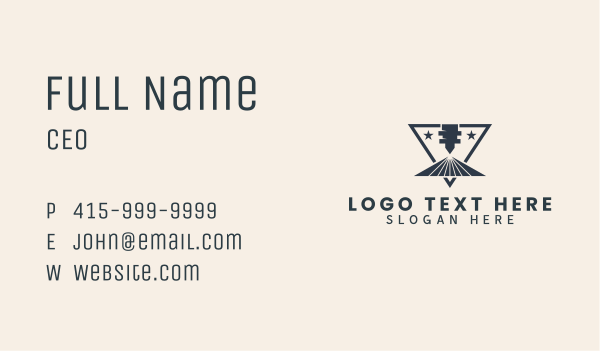 Industrial CNC Laser  Business Card Design Image Preview