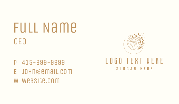 Moon Crystal Sparkle Business Card Design Image Preview