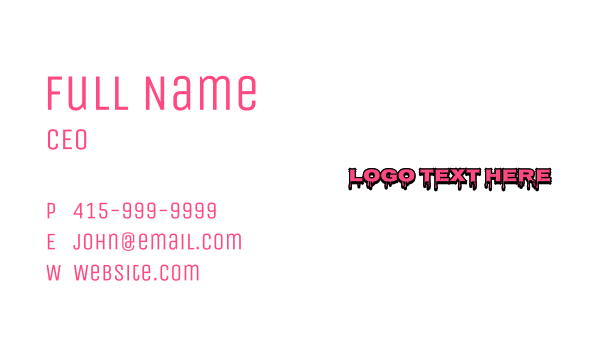 Street Ink Art  Business Card Design Image Preview