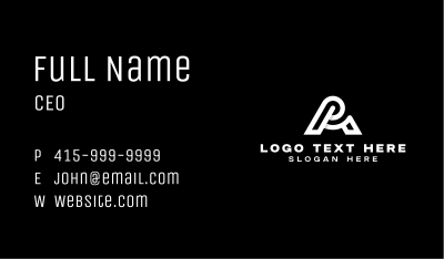 Professional Brand Letter A Business Card Image Preview