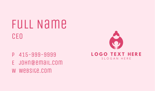 Maternal Mother Child Business Card Design Image Preview