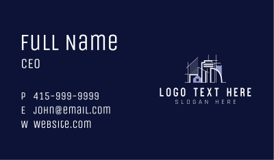 City Building Architecture Business Card Image Preview