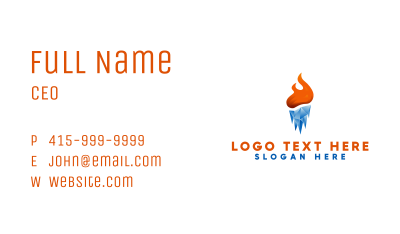 Thermal Cool Heat Business Card