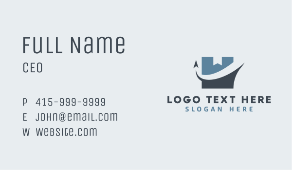 Cargo Box Forwarding Business Card Design Image Preview