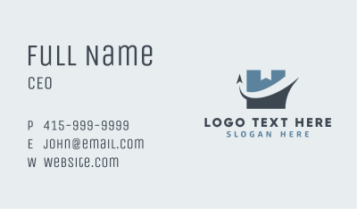 Cargo Box Forwarding Business Card Image Preview