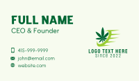Cannabis Delivery Service  Business Card Image Preview