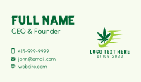 Cannabis Delivery Service  Business Card Preview