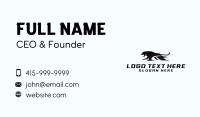 Fast Panther Animal Business Card Preview