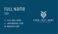 Blue Letter Y Hexagon Business Card Image Preview