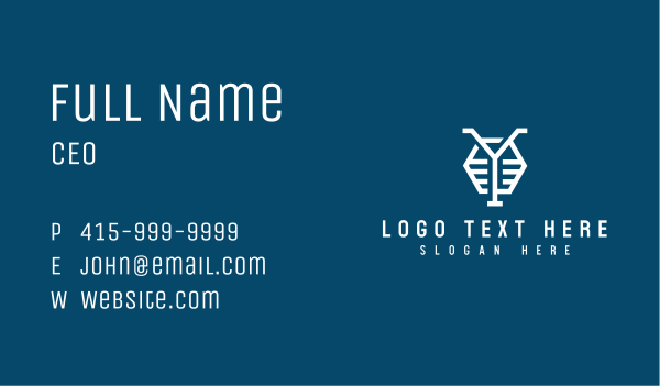 Blue Letter Y Hexagon Business Card Design Image Preview