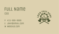 Axe Log Woodwork Business Card Image Preview