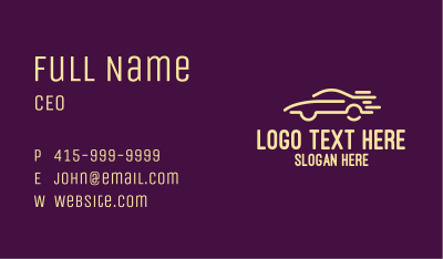 Simple Car Lines Business Card Image Preview