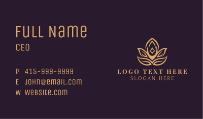 Lotus Leaf Spa Business Card