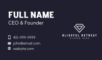 Diamond Gem Crystal Business Card Design