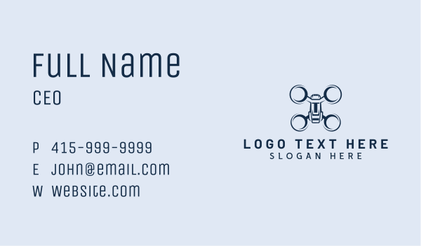 Aerial Drone Photography  Business Card Design Image Preview