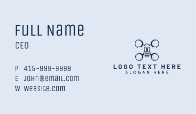 Aerial Drone Photography  Business Card Image Preview
