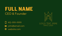 Gold Castle Crown  Business Card Image Preview