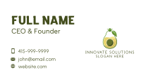 Organic Avocado Juice Business Card Image Preview