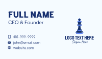 Isometric King Chess Piece Business Card Design
