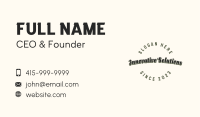 Casual Script Apparel Wordmark  Business Card Image Preview