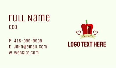 Chilli Bell Pepper  Business Card Image Preview