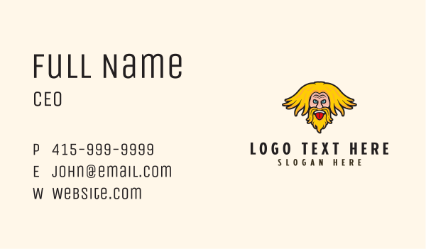 Wizard Man Avatar Business Card Design Image Preview