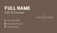 Generic Luxury  Brand Wordmark Business Card Image Preview