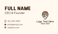 Beachside Location Surf Board Business Card Image Preview