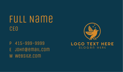 Gold Bird Company Business Card Image Preview