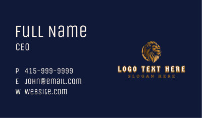 Wild Lion Marketing Business Card Image Preview