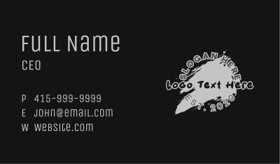 Graffiti Brush Paint Business Card Image Preview