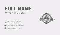 House Carpentry Tools Business Card Design