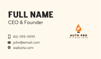 Flame Fish Grill Business Card Design