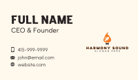 Flame Fish Grill Business Card Design